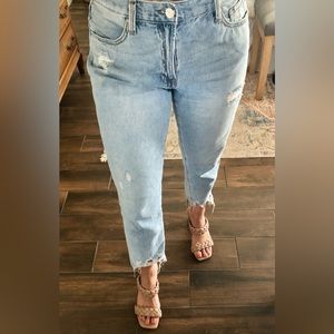 Boutique distressed cotton jeans